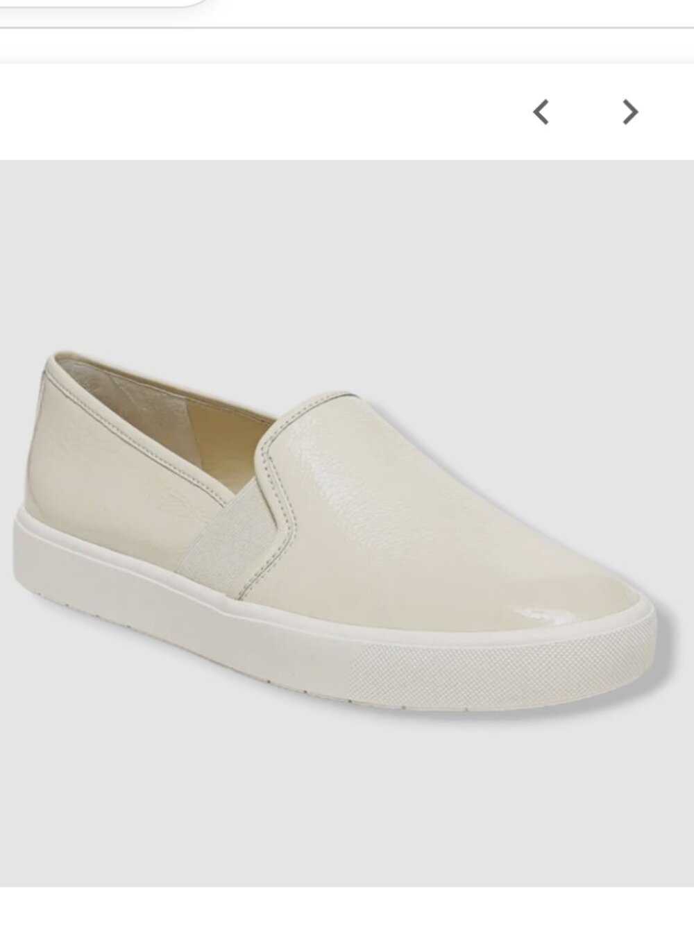 VINCE Blair Patent Leather Sneaker Slip On - Size 8